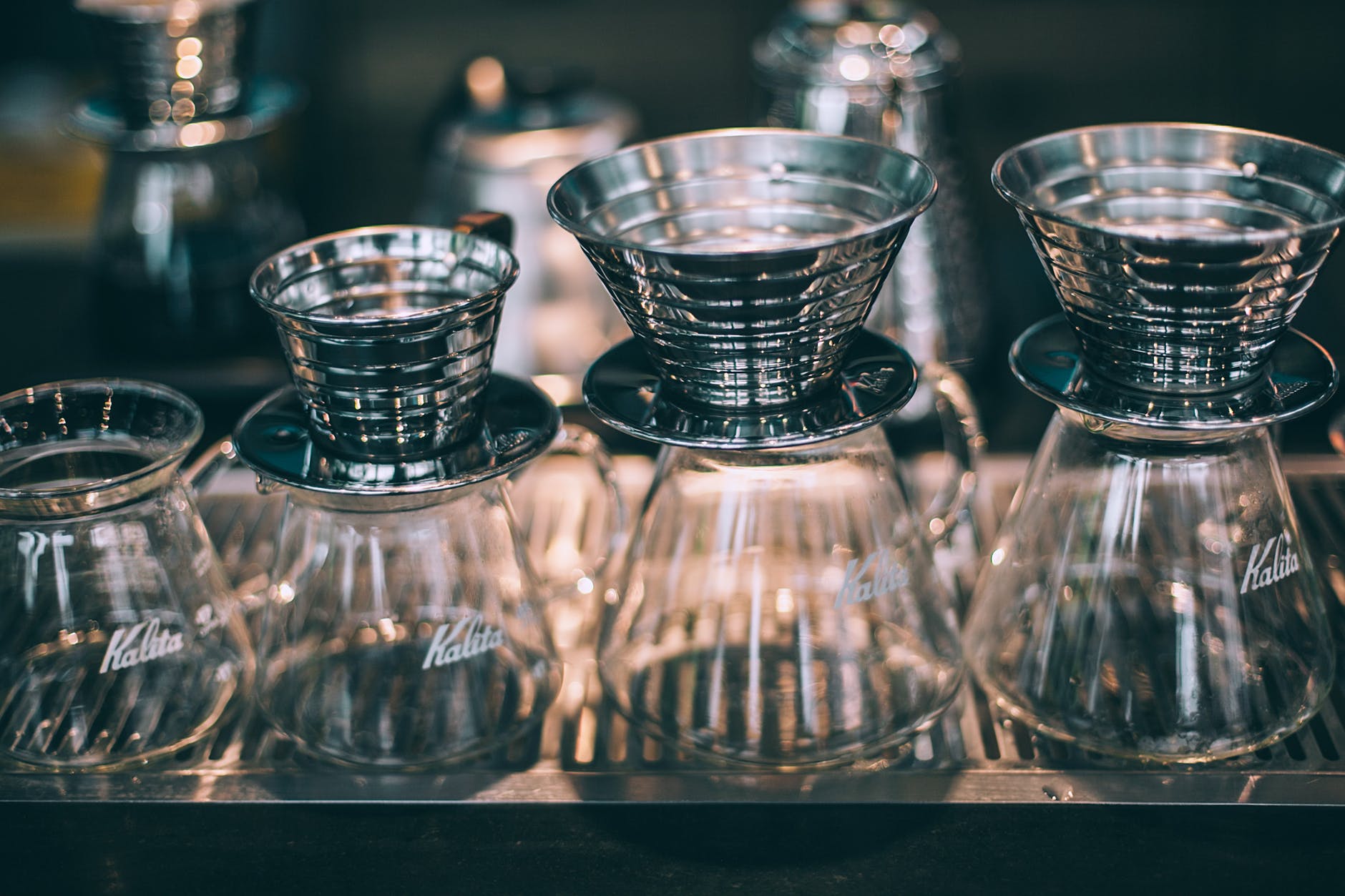 set of glass coffee pots for pour over